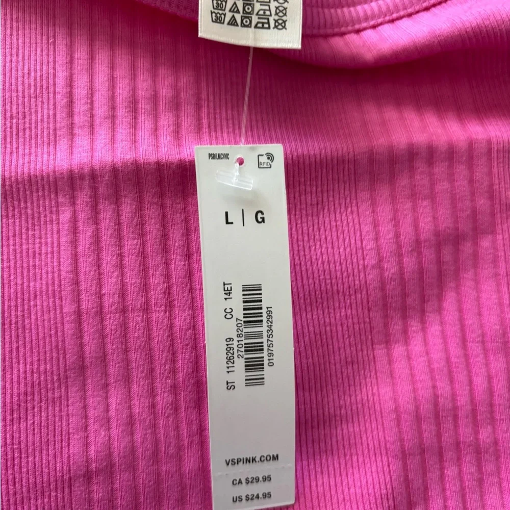 Pink Ribbed Tank Top cami - Picture 3 of 4